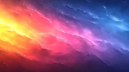 Naklejka premium Dynamic gradient color spectrum with bold transitions, filling the visual with powerful movement