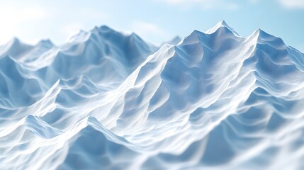 Complex 3D illustration with layered textures and depth, bringing a highly realistic and engaging design