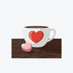 coffee cup vector illustrations white background 