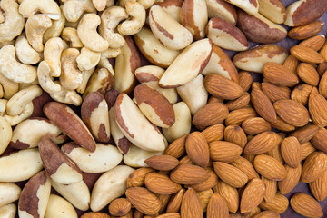 Assorted nuts (almond, cashew, brazilian nut)