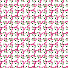 Floral Winter Garden Seamless Vector Pattern Design