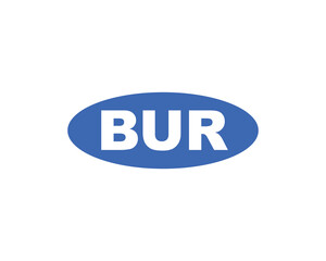 BUR logo design vector template. BUR