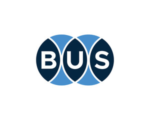 BUS logo design vector template. BUS
