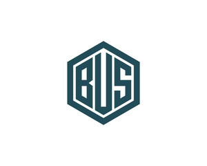 BUS logo design vector template. BUS