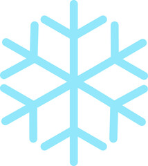 Snowflake winter clip art design on plain white transparent isolated background for card, shirt, hoodie, sweatshirt, apparel, card, tag, mug, icon, poster or badge