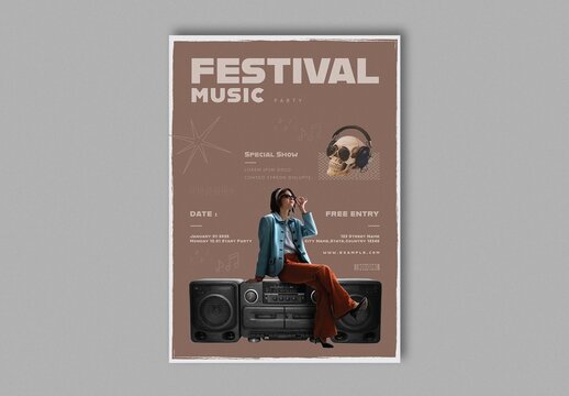 Music Festival Poster Design Template