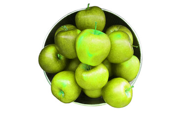 Fruit apple with the white background 