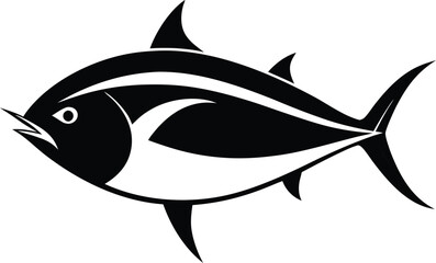 Fototapeta premium Vector illustration of a Tuna Fish isolated with white background