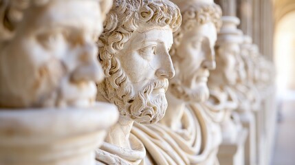 Obraz premium Fine Art Depiction of Classical Sculpture Collection