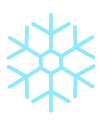 Snowflake winter clip art design on plain white transparent isolated background for card, shirt, hoodie, sweatshirt, apparel, card, tag, mug, icon, poster or badge