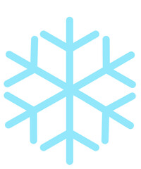 Snowflake winter clip art design on plain white transparent isolated background for card, shirt, hoodie, sweatshirt, apparel, card, tag, mug, icon, poster or badge