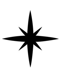 Obraz premium Star clip art design on plain white transparent isolated background for card, shirt, hoodie, sweatshirt, apparel, card, tag, mug, icon, poster or badge