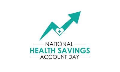National Health Savings Account Day. Banner poster, flyer and background design template. Eps 10.