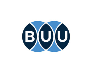 BUU Logo design vector template. BUU