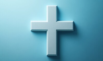 Fototapeta premium Cross as a symbol of medical health healthcare insurance symbol concept, Generative AI