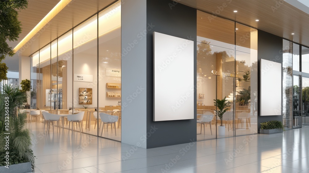 Poster blank rectangular store sign for custom display