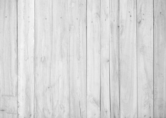 Naklejka premium Empty black and white (light gray) grain wood wall panel with nail for abstract wood background and texture. beautiful patterns, space for work, banner, copy space, close up