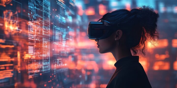 Remote teams collaborating in a virtual workspace, with avatars representing team members interacting in a shared virtual environment, collaborative possibilities of VR for remote work, Generative AI