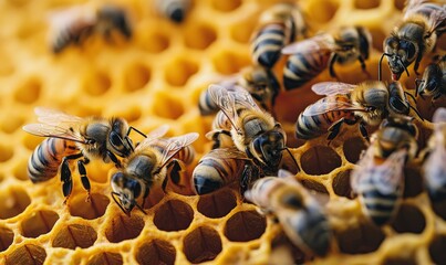 Bees pollinate food crops, Generative AI