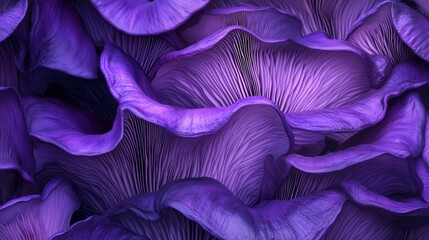 Textured Violet Mushroom Petals