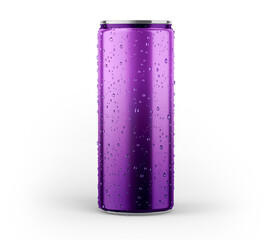 blank Soda can, Aluminum can, Beer can, on a white background, Water drop on can, 3d illustration, 3d rendering