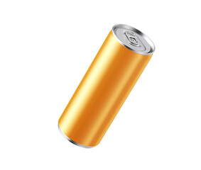 blank Soda can, Aluminum can, Beer can, on a white background, Water drop on can, 3d illustration, 3d rendering