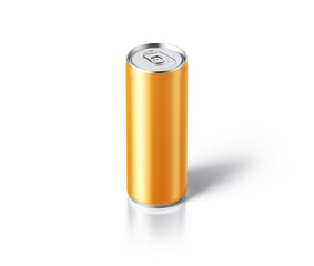 blank Soda can, Aluminum can, Beer can, on a white background, Water drop on can, 3d illustration, 3d rendering