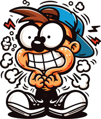 Obraz premium funny cartoon Character illustration