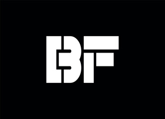 Bf letter logo and monogram logo 