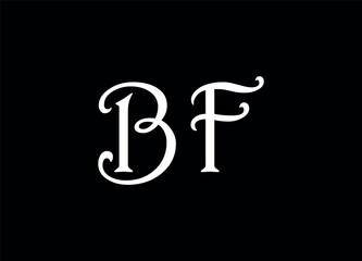 Bf letter logo and monogram logo 