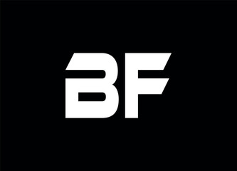 Bf letter logo and monogram logo 