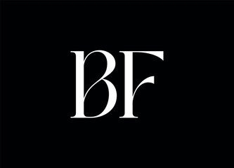 Bf letter logo and monogram logo 