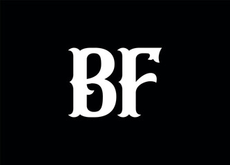 Bf letter logo and monogram logo 