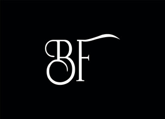 Bf letter logo and monogram logo 