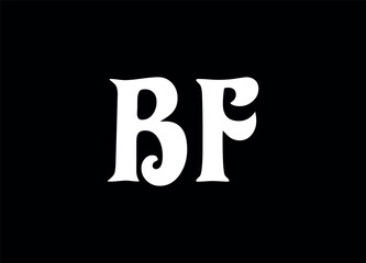 Bf letter logo and monogram logo 