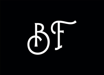 Bf letter logo and monogram logo 