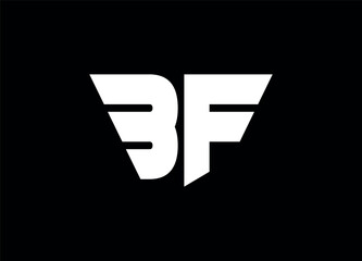Bf letter logo and monogram logo 