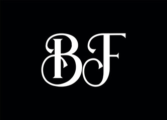 Bf letter logo and monogram logo 