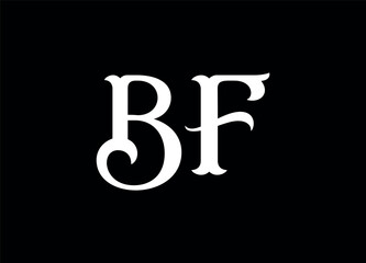 Bf letter logo and monogram logo 