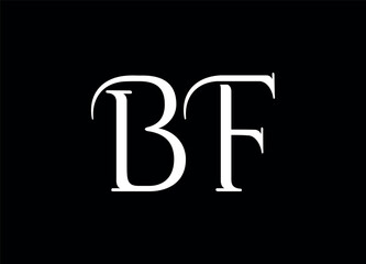 Bf letter logo and monogram logo 