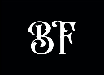 Bf letter logo and monogram logo 