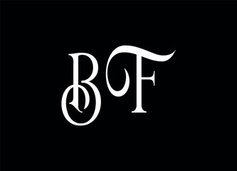 Bf letter logo and monogram logo 