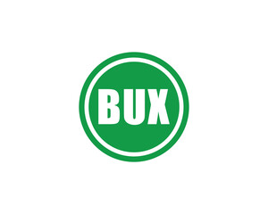 BUX logo design vector template. BUX