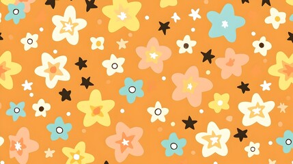Elegant minimalist seamless pattern featuring a soft pink toned floral design with simple delicate botanical shapes  Ideal for use in fashion interior design and various creative applications