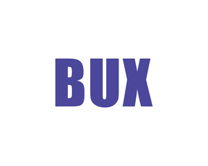 BUX logo design vector template. BUX