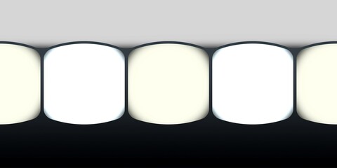 realistic 3d hdri studio, 360 vr view, 3d render image of panoramic 360 view equirectangular hdri studio lights image map