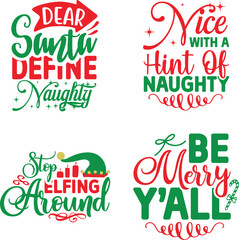 Merry Christmas SVG , Funny Christmas Bundle