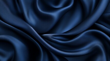 Obraz premium navy satin fabric for a luxurious and elegant backdrop