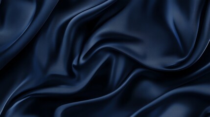 Obraz premium dark navy satin fabric, elegant backdrop for product photography