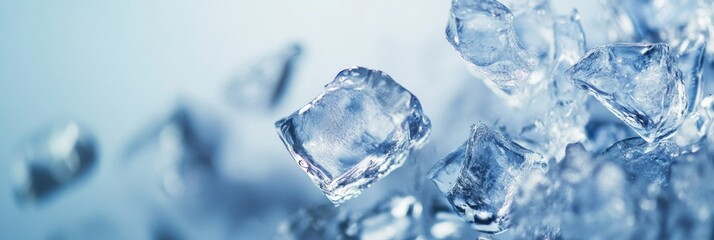 flying ice with copy space 